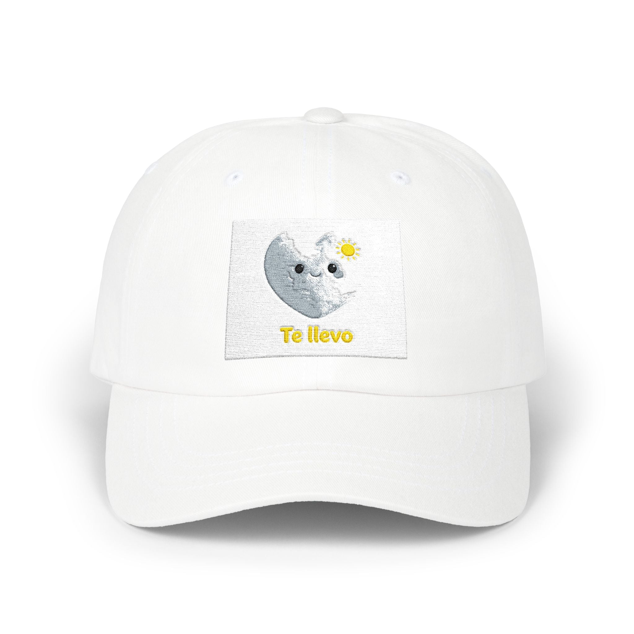 Gorra Canaria 'Te Llevo' Luna Bordada — Vive Canarias