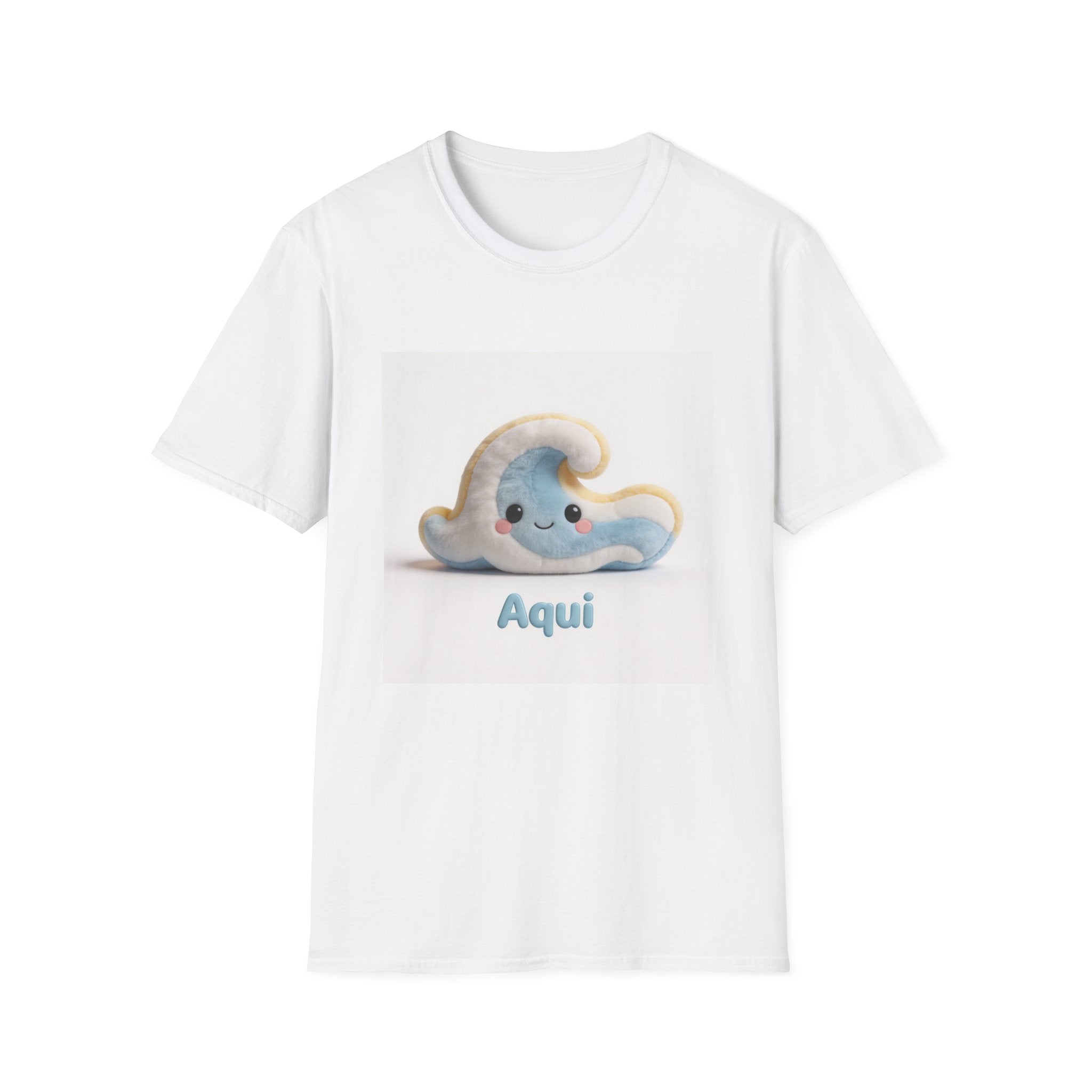 Camiseta Nube Kawaii 'Aquí' — Vive Canarias