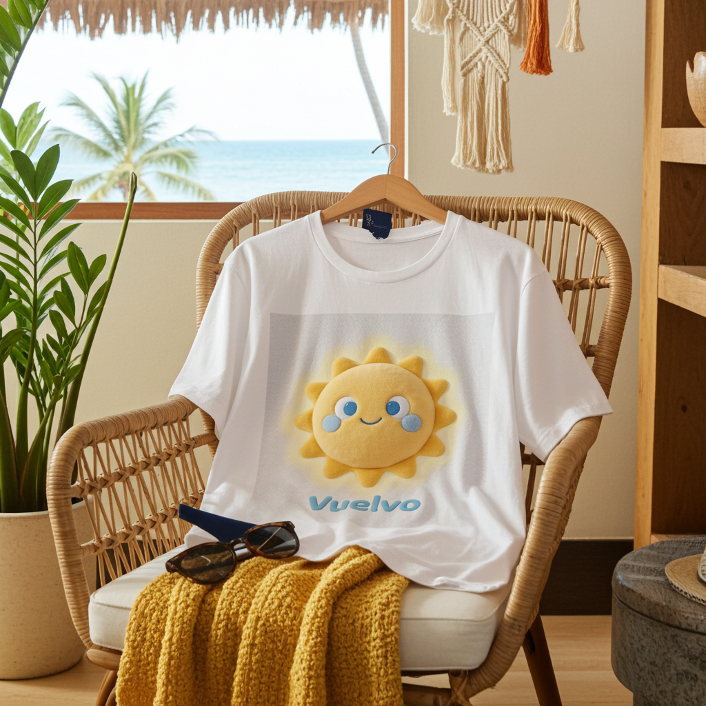 Camiseta 'Vuelvo' Sol Sonriente — Vive Canarias