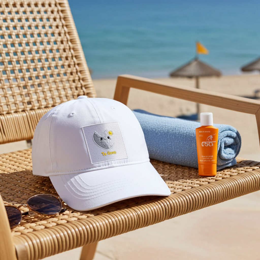 Gorra Canaria Mujer Teñida con Bordado — Vive Canarias