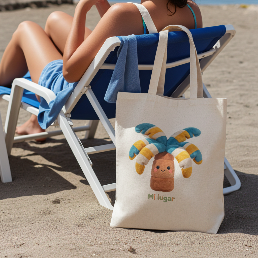 Bolsa Tote Canaria de Lona — Vive Canarias