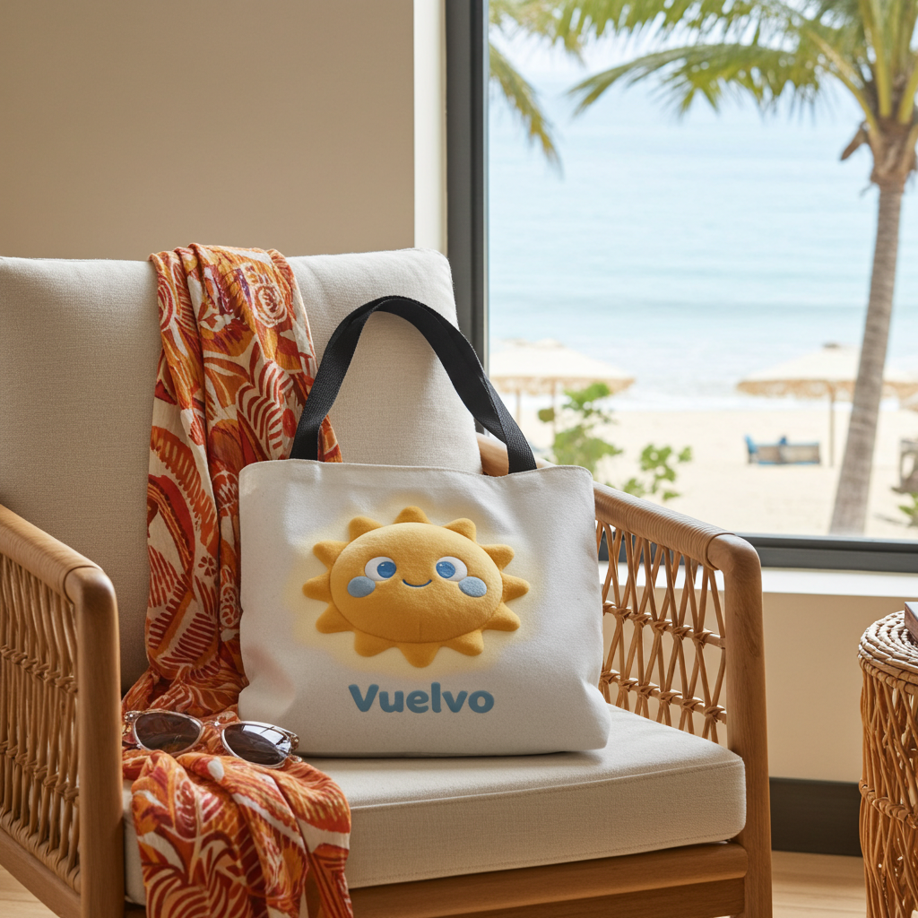Bolsa Tote 'Vuelvo' Sol Canario — Vive Canarias